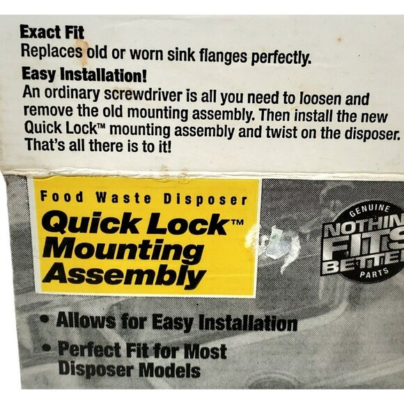 New Garbage Disposal Insinkerator Quick Lock Sink Mount Assembly Flange QLM-00 - Picture 8 of 11